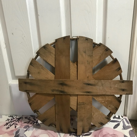 Accents 2 Vintage Wooden Apple Bushel Basket Lid Poshmark